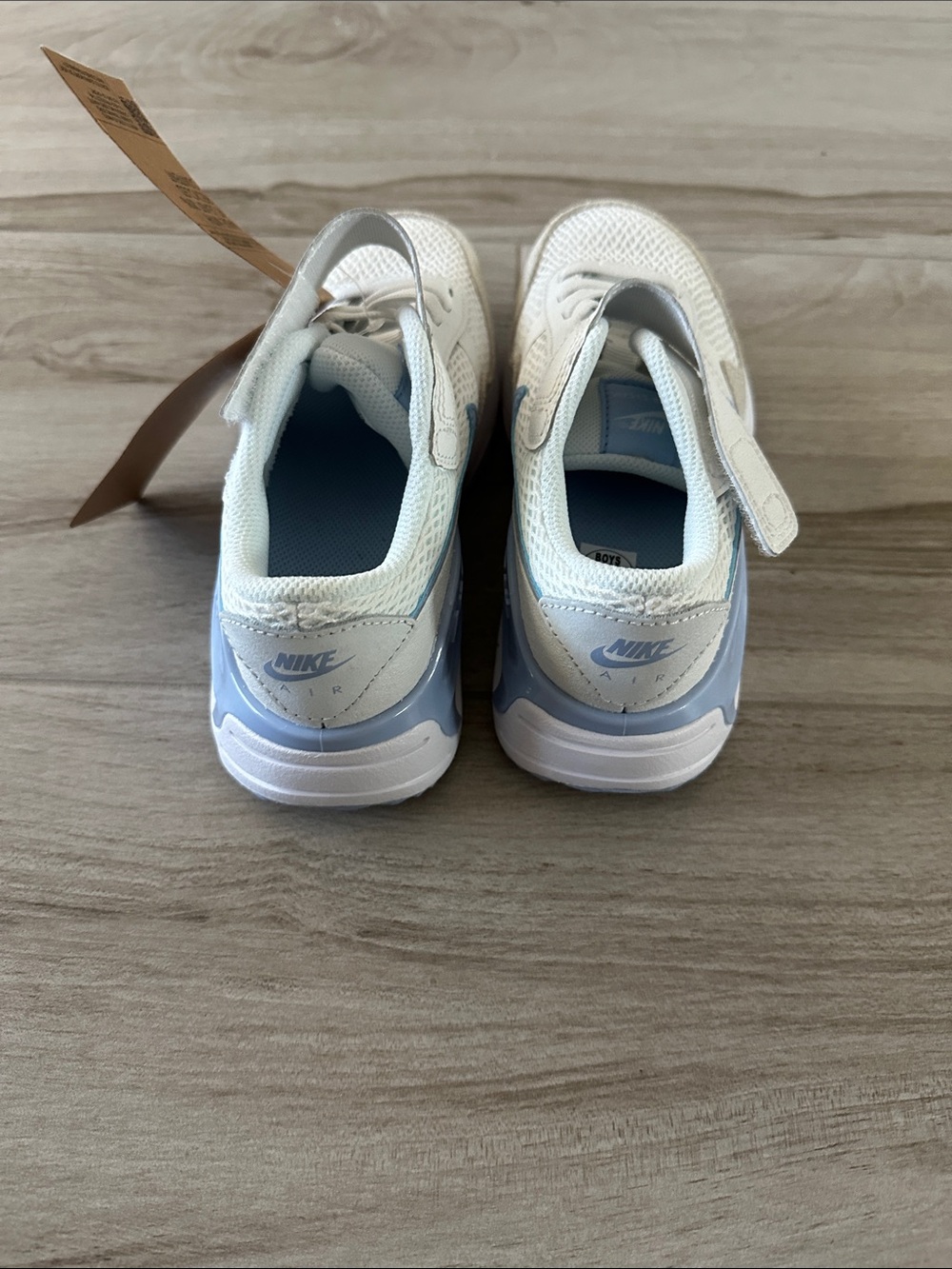 Nike Airmax Kids White and Blue Sneakers, Size 2 youth (boys) - Picture 2 of 8
